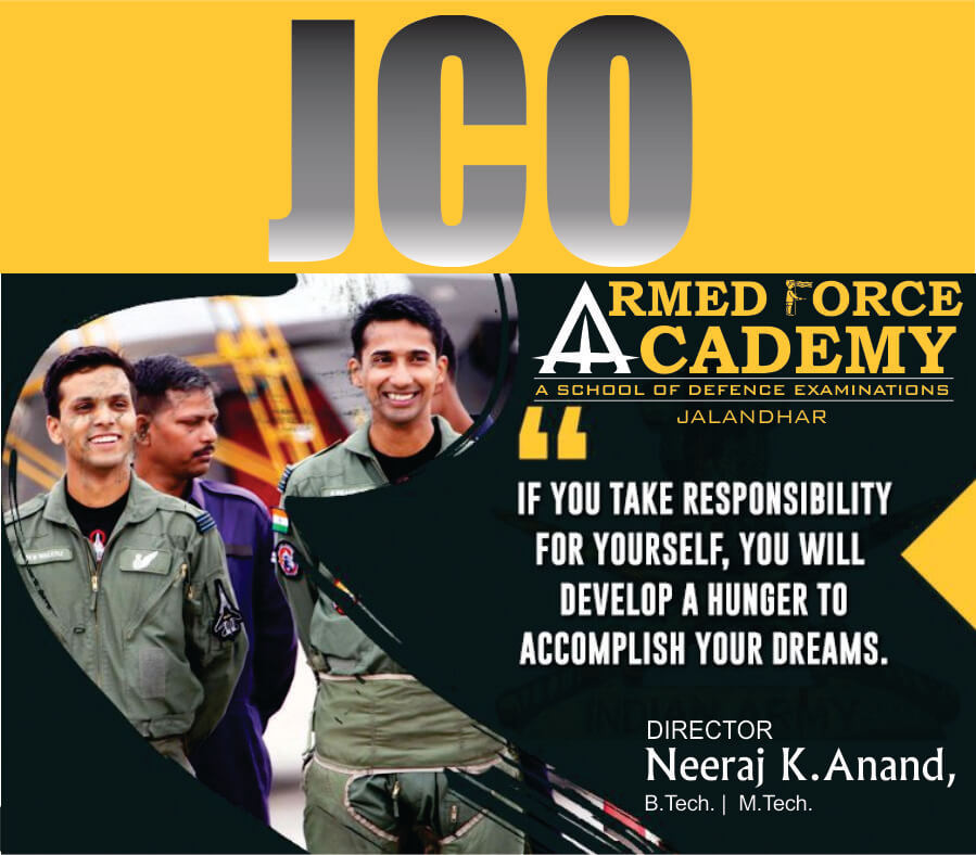 JCO army officer Exam coaching center in Jalandhar Neeraj Anand Classes